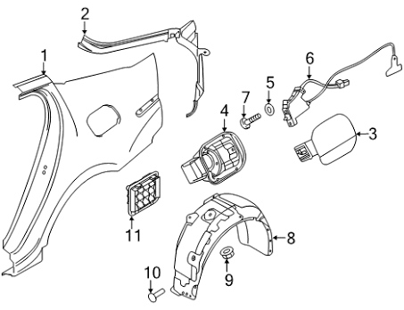 Fender Liner Rear Left